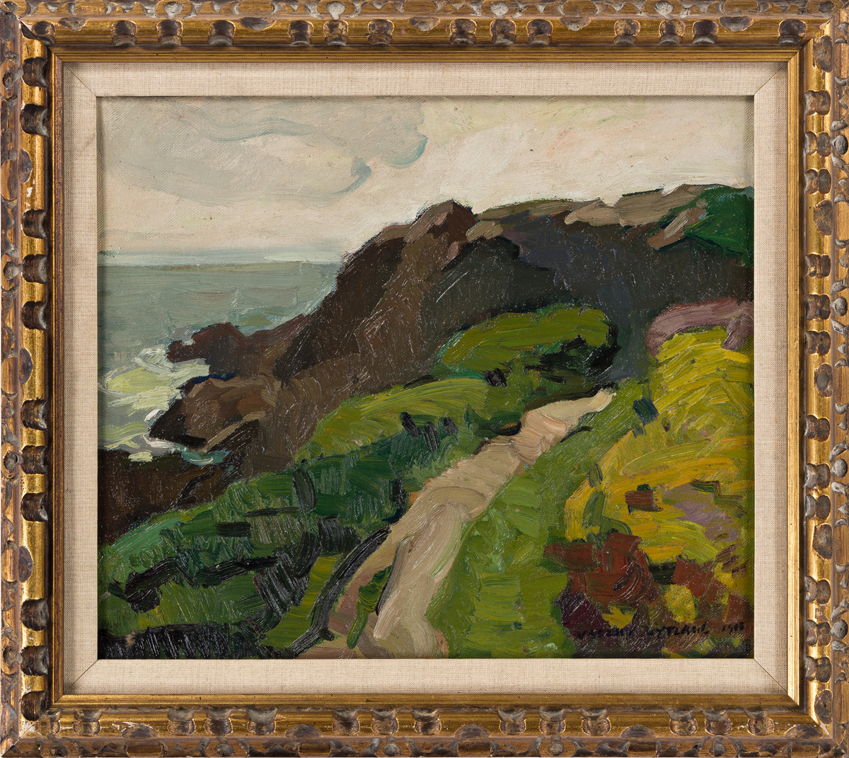 VACLAV VYTLACIL Coastal Landscape with a Path and Cliffs.